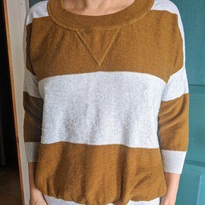 Wallace Cotton/Wool blend striped sweater